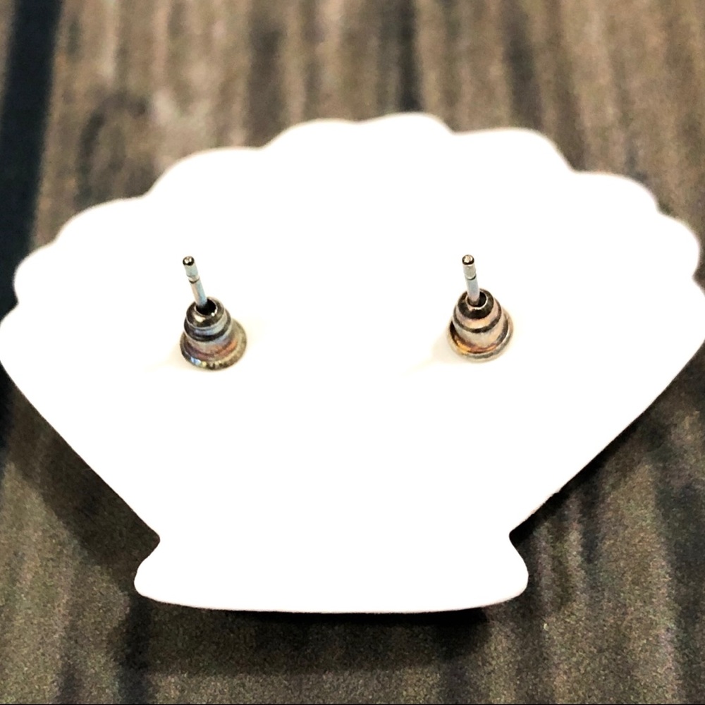 Iridescent Mermaid Scales Earrings - Picture 3 of 3